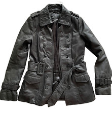 Hallhuber Lederjacke/Parker Gr. 36 Schwarz Top Zustand!