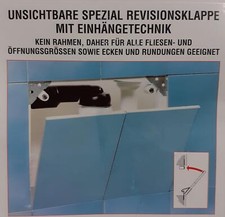 ALPRO Unsichtbare Spezial Revisionsklappe mit Einhängetechnik - B-Ware neuwertig