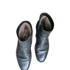 MORESCHI Herren Schuhe Stiefel ?Leder Schwarz Italy Gr. 7  1/2