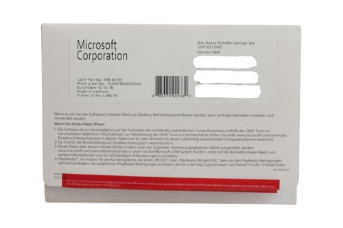 Windows home oem dvd - 10,