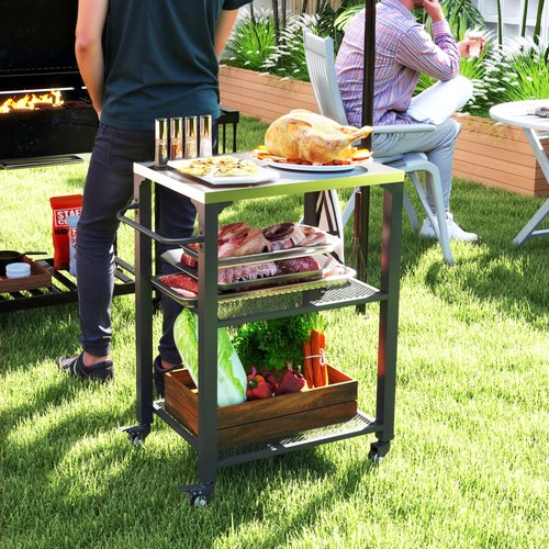 Outsunny outdoor grillwagen - outsunny, outdoor-grillwagen