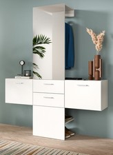 Garderobe Set 3-teilig weiß