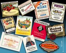 11 ALTE SPIRITUOSEN ETIKETTEN