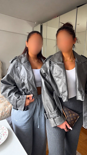 Damen biker kurzjacke silber - damen,
