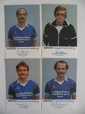 4 x FC Schalke 04  Autogrammkarten **faksimie Unterschriften**  Paddock`s  (147)
