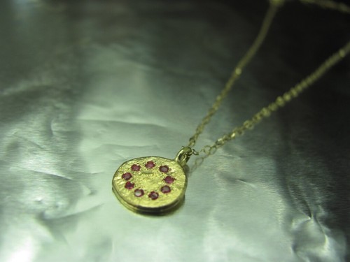 Rubinkette karat massive - 14,