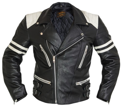 Motorrad lederjacke retro - motorrad,