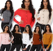 Feinripp Pullover Knopfleiste