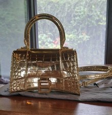 Balenciaga  HOURGLASS;  XS Handtasche Damen Gold