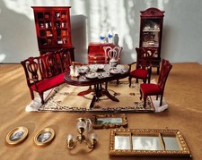 del Prado Verlag | Wohnzimmer  |  Puppenstuben Möbel | Blaue Serie Vintage