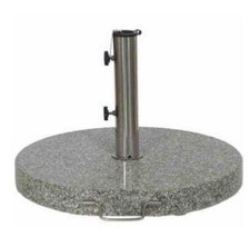 Siena Garden Granitständer rund 40 kg mit Griff und Rollen  Sonnenschirmständer