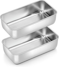 Edelstahl Brotbackform Set 2er