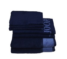 JOOP! 1600 2x Handtuch 2x Gästetuch 3x Waschhand. UVP 89,40€ navy blau 14 Set 2