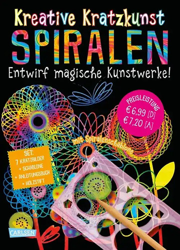 Kreative kratzkunst spiralen - kreative,