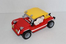 BlueBrixx 105782 - Roter Buggy mit gelbem Dach - 712 Teile - Lego kompatibel