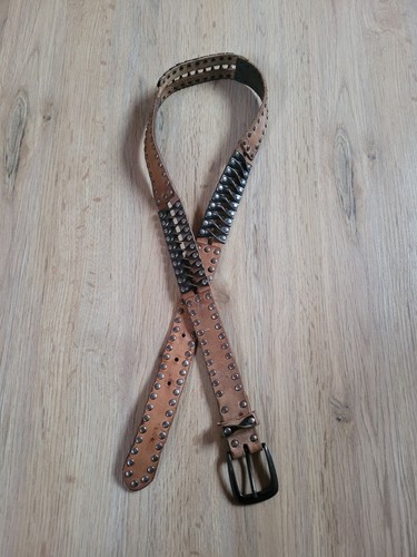 Gürtel braun nieten - braun,