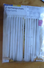 Tchibo Packung mit 2 Vorhangschals Baumwolle gestreift 140x245 cm. mit Schlaufen