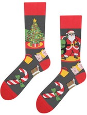 TODO Colors Socks Lustige Socken mit Weihnachtsmann-Motiv