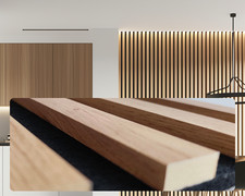 3D Akustikpaneele Filz Wandpaneele Holzpaneele Lamellenwand 240x53 Verkleidung