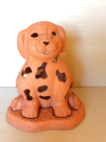 Windlicht aus terracotta - windlicht,