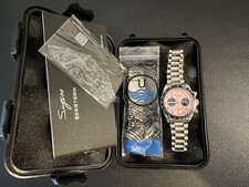 Sugess BB Chrono Miami Pink | Full Set + Uncle Straps Bracelet