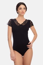 Evoni Damen Body Kurzarmbody