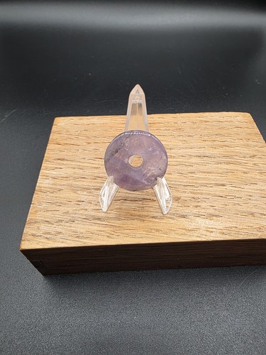 Amethyst 20mm donut anhänger - donut,