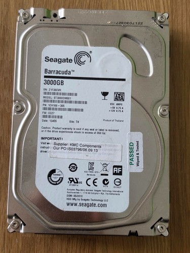 Seagate st3000dm001 3tb - seagate,
