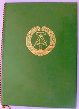 Medaille für 25 Jahre treue Dienste, 1981, mit Mappe DIN A 4