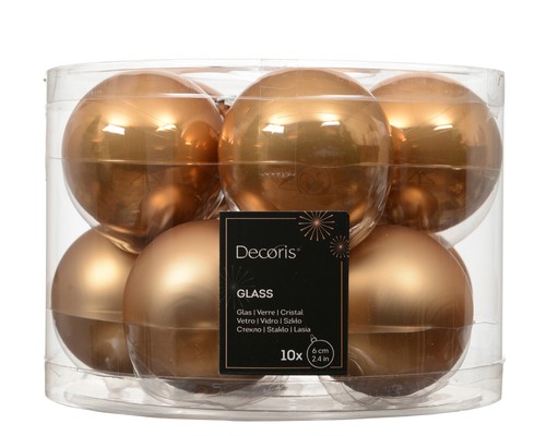 Weihnachtskugeln glas 6cm - 10,