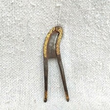 19c Vintage Original Alte Islamische Ottoman Gold Glided Handarbeit Betel Mutter