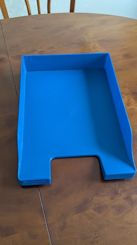 Briefablage blau aus - briefablage,