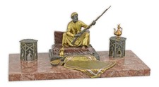 Tintenfass bronzeskulptur - tintenfass,