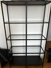 Ikea Vittsjö Regal schwarzbraun/Glas