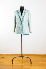 Blazer/Jacke für Damen, blau-gemustert, maßgeschneidert,Frühling-Sommer-Herbst