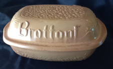 großer Keramik Brottopf Brotbehälter Schrift Brottopf 2518 Gramm sehr schön