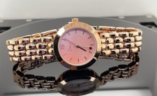 EXCLUSIVE DAMEN UHR PERLMUTT ZIFFERBLATT,  IP-ROSÉGOLD , QUARZWERK # SCHMUCKJAGD