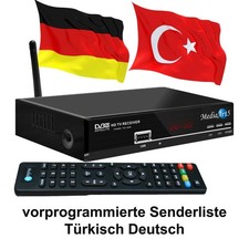 Türkische TV Sat Receiver MEDIAART-5 FULL HD Astra + Türksat programmiert WLAN