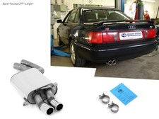 Fox Sportauspuff Audi 100, S4, A6 u. S6 quattro C4 2x70mm abgeschrägt