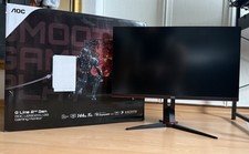 Gaming-Monitor - AOC - 28 Zoll 4K 144Hz UHD IPS LED - Schwarz/Rot | Wie NEU