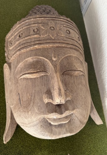 Holzmaske buddha top - holzmaske,