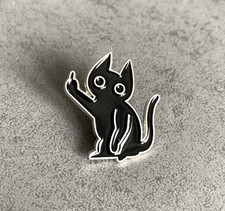 Schwarze Katze Pin