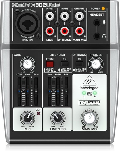 302usb kanal audio mischpult - 302usb,