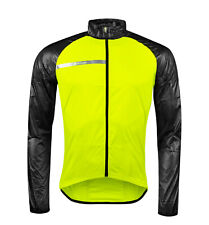  Winddichte Fahrradjacke Neon Gelb Leicht dünn Fahrrad Jacke Windjacke Reflektiv