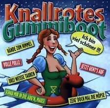 Knallrotes Gummiboot