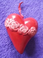 NR°28 Keramik Herz Rosen➡️RED EDITION⬅️DEKO Ladenrestposten!1.Artikel auf 1.Foto