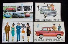 4X NSU PRINZ 4  PROSPEKTE