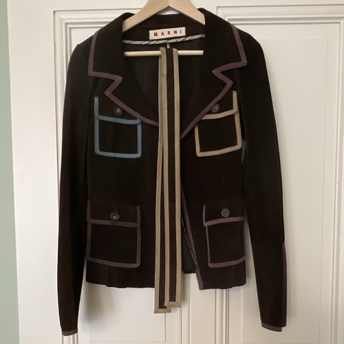 Marni damen wildlederjacke - marni,