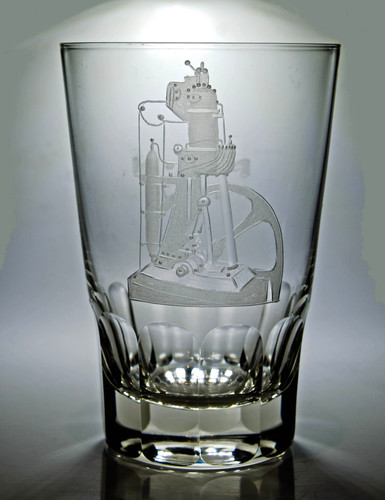 Kristallbecher graviert mit - graviert, 1