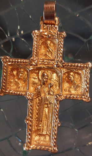 Kreuz anhänger massiv groß - massiv,,
